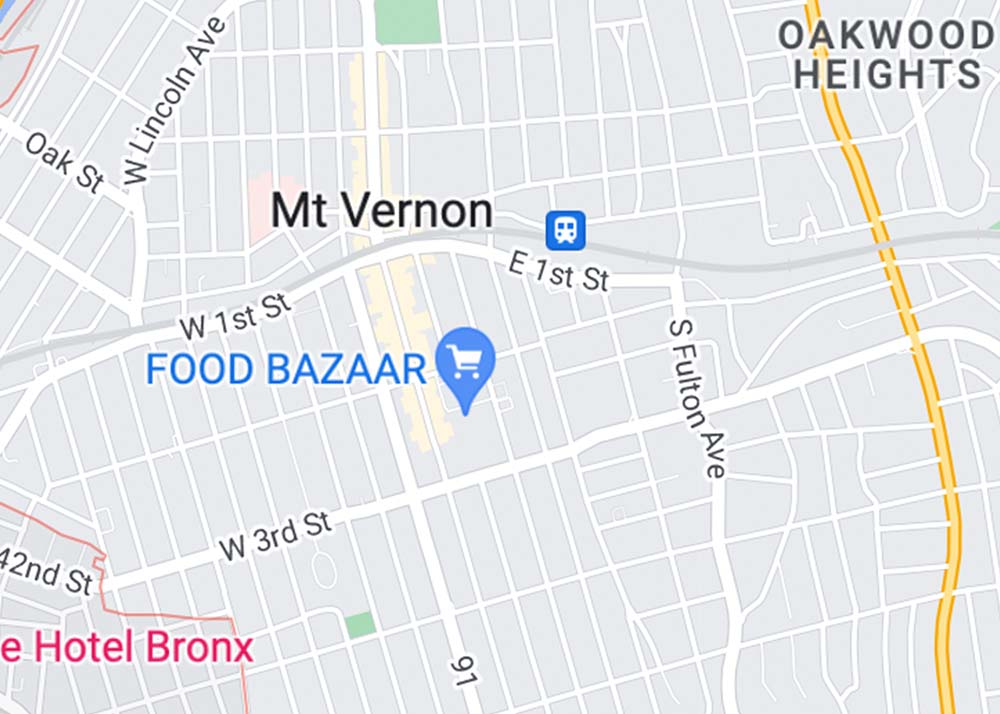 Mount Vernon NY map